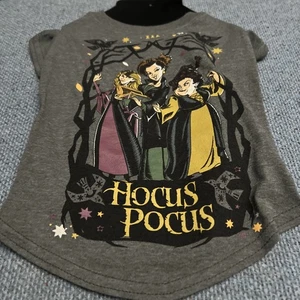 Disney Hocus Pocus Witch Halloween Grey Dog Shirt Size M , Length 14”, Chest 18” - Picture 1 of 7
