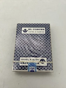 Vintage El Cortez Hotel & Casino Blue PGC Playing Cards Hoyle - New Sealed - Picture 1 of 6