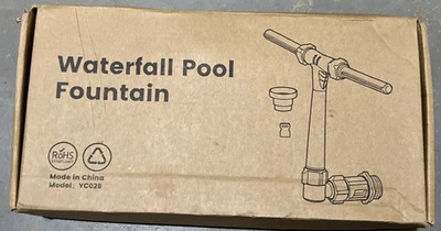 Pool Fountain Adjustable Water Dual Spray Sprinkler for above Swimming Pools Foto 1 de 4