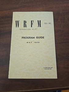 May 1959 WRFM 105.1 MC. Radio Station Program Guide - Picture 1 of 4