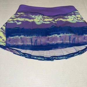 Ivivva by lululemon; Set the Pace Skirt Size 7 Purple/ Blue/ Yellow - Picture 1 of 5