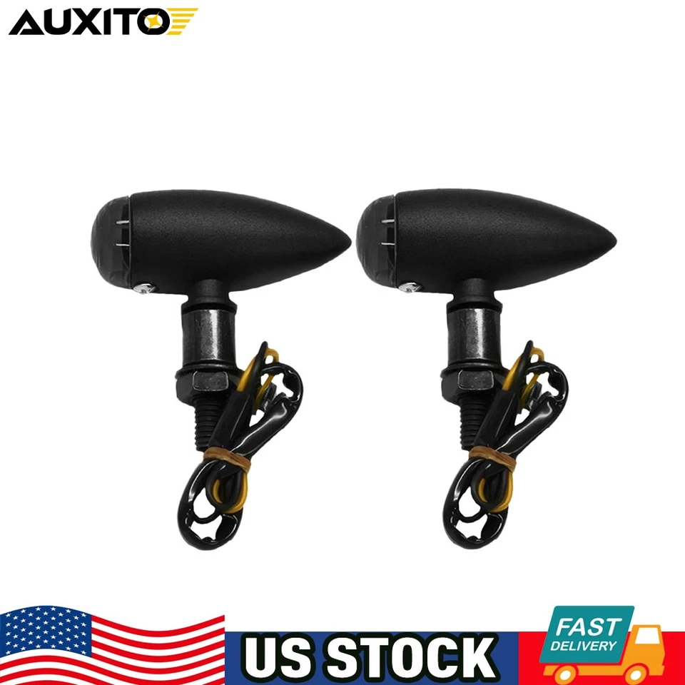 Luces traseras intermitentes LED de freno de bala de señal de giro para motocicleta para Harle A Foto 1 de 4