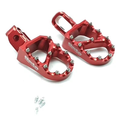 Par Estribos Reposapiés Aumentado en Aluminio, Rojo, Originales para BETA RR - Imagen 1 de 3