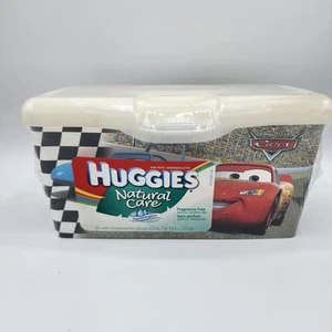 Huggies Baby Wipes Naural Care Sealed Pop Up Disney Cars Lightning McQueen Mater - Picture 1 of 6