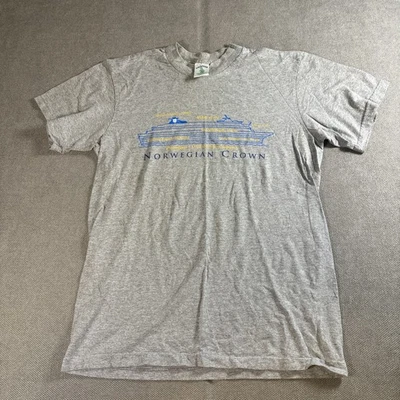 Norwegian Cruise Line Shirt Medium Gray Ocean Crown - Image 1 of 4