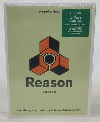 Propellerhead Reason 8 Musikproduktionssoftware Schüler/Lehrer Version Neu - Bild 1 von 4