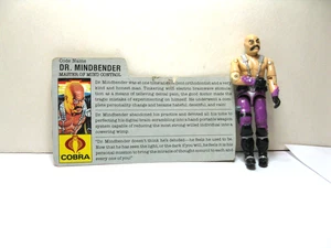 3 3/4'' GI JOE DR. MINDBENDER WITH FILE CARD 1980's - Picture 1 of 3