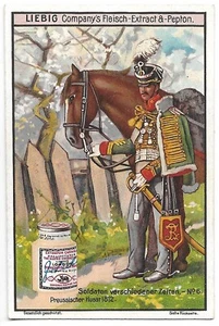 Soldaten Soldat - Hussard Prusse 1812 - Chromo Liebig - Trade card - Picture 1 of 2
