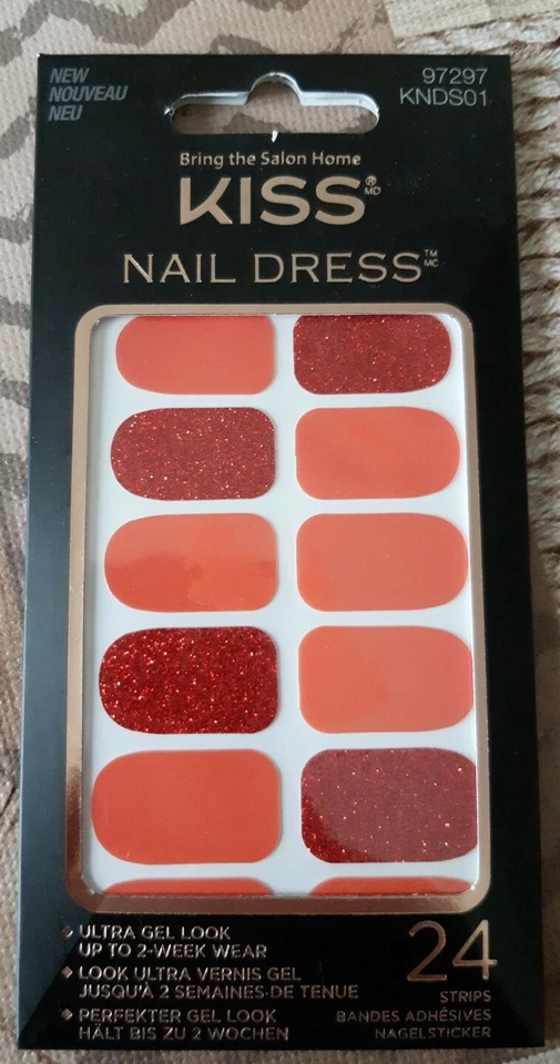 KISS NAIL DRESS 24 Stripes Ultra Gel Look hält bis zu 2 Wochen 97297 *neu*💅🎨🖌 - Bild 1 von 1