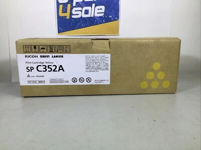 Ricoh SP C352A Yellow Toner Cartridge Color Printer Toner - NG P1D - Image 1 of 4
