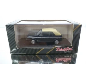 DETAILCARS 276 VW GOLF 1 1974 CABRIOLET SOFT TOP - BLACK 1:43 - GOOD IN BOX - Imagen 1 de 8