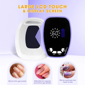 Rechargeable UV LED Nail Lamp 108W Cordless Gel Nail Lamp UV Light for Gel Na... - Picture 1 of 8