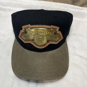 Vtg 1994 Anheuser Busch Budweiser Cap Hat Strap Back 225/10000 Metal Logo - Picture 1 of 7