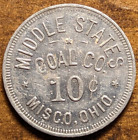 Misco, Ohio OH Middle States Coal Co. Scrip 10¢ R10 Rare Trade Token