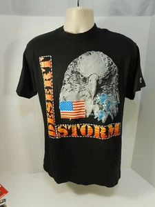 Vintage Rare 90s DESERT STORM War T Shirt MENS Size Large Logo7 - Picture 1 of 5
