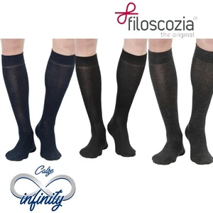 12 paia Calze Lunghe Uomo Cotone Filo di Scozia Elasticizzato Infinity® - Foto 1 di 8