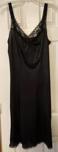 Maidenform Full Black Slip Dessous Gr. 36 Something Special Nylon Spitze - Bild 1 von 9