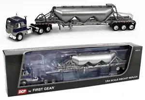 2023 DCP 1:64 *BLUE & GRAY* Freightliner COE & Heil Pneumatic Bulk Tanker NIB - Picture 1 of 5