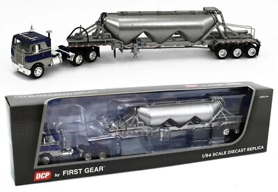 2023 DCP 1:64 *BLUE & GRAY* Freightliner COE & Heil Pneumatic Bulk Tanker NIB - Image 1 of 4