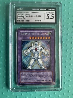 Elemental Hero Terra Firma - PP02-EN009 - Secret Rare - Unlimited CGC 5.5 - Image 1 of 2