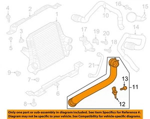 Manguera de salida intercooler turbocompresor turbo FORD OEM BL3Z6F073A - Imagen 1 de 2