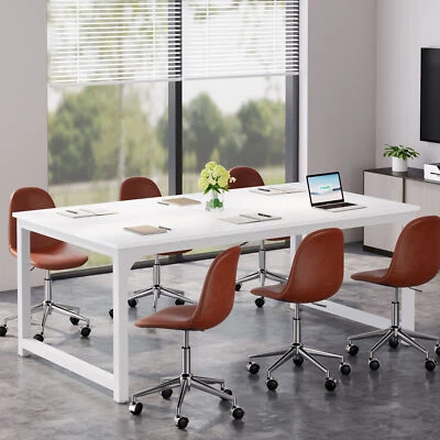 TRIBESIGNS 6ft Modern Conference Table Large Computer Desk Executive Desk for Home Office
