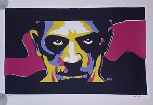 The Mummy Silkscreen Print Poster Limited #/25 Famous Monsters Boris Karloff - Picture 1 of 2