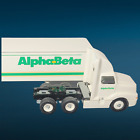 Vintage 1980's Winross Alpha Beta Diecast Metal Toy Truck & Trailer Made in USA
