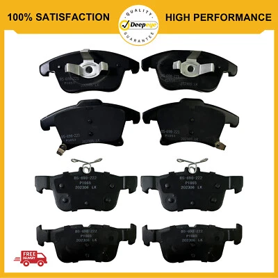 Front & Rear Ceramic Brake Pads for 2013 2014 2015-2020 Ford Fusion Lincoln MKZ Foto 1 de 4