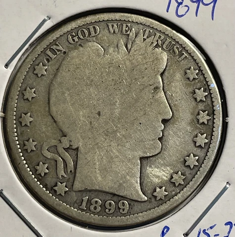 1899-P  Barber Half Dollar - FREE SHIPPING - P15-23 Cover
