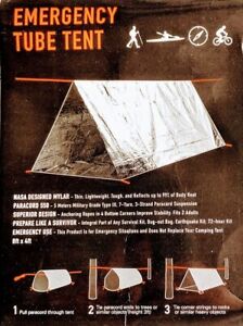 Emergency Survival Tube Tent 8ft x 4ft Mylar