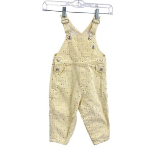 Vintage Sprockets overalls size 24M yellow print Adjustable pockets carpenter - Picture 1 of 10