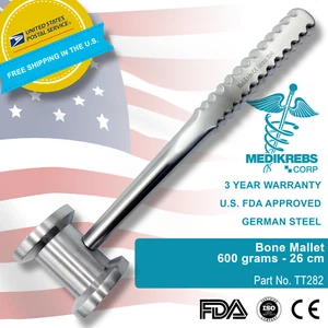 Bone Mallet 1000 grams 23 cm OR Grade German Steel Surgical Instruments - Picture 1 of 3