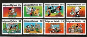 Antigua 1990 - Disney - Hollywood - Set of 8 Stamps - Scott #1314-21 - MNH - Picture 1 of 1