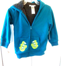 Boys Animal Design Jacket Size 4T Toughskins Teal Sherpa 