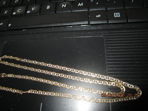 Catena Diamante Tagliata Nuova con Etichette 20" 2mm 10kt Gucci Italia