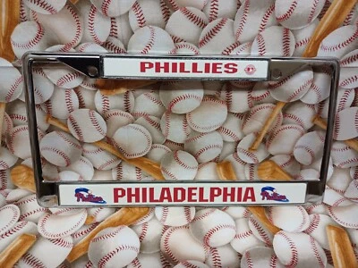 MLB Philadelphia Phillies Metal License Plate Auto Tag Frame - Image 1 of 4