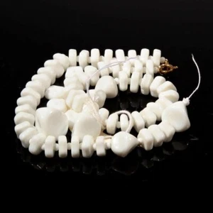 Czech Glass beads lot mixed pentagon rondelle pinched nugget seed white - Picture 1 of 2