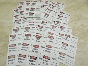 Paquete de 49 etiquetas de candado Master Lock, 0410-5701, etiquetas de bloqueo de escritura - Imagen 1 de 4