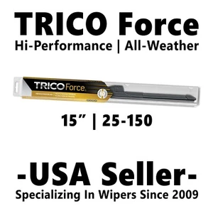 Trico Force 25-150 Super Premium 15" High Performance Beam Blade Wiper Blade - Picture 1 of 12