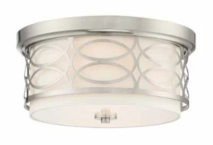 Kira Home Sienna 13" Modern 2-Light Flush Mount Ceiling Light - Picture 1 of 6