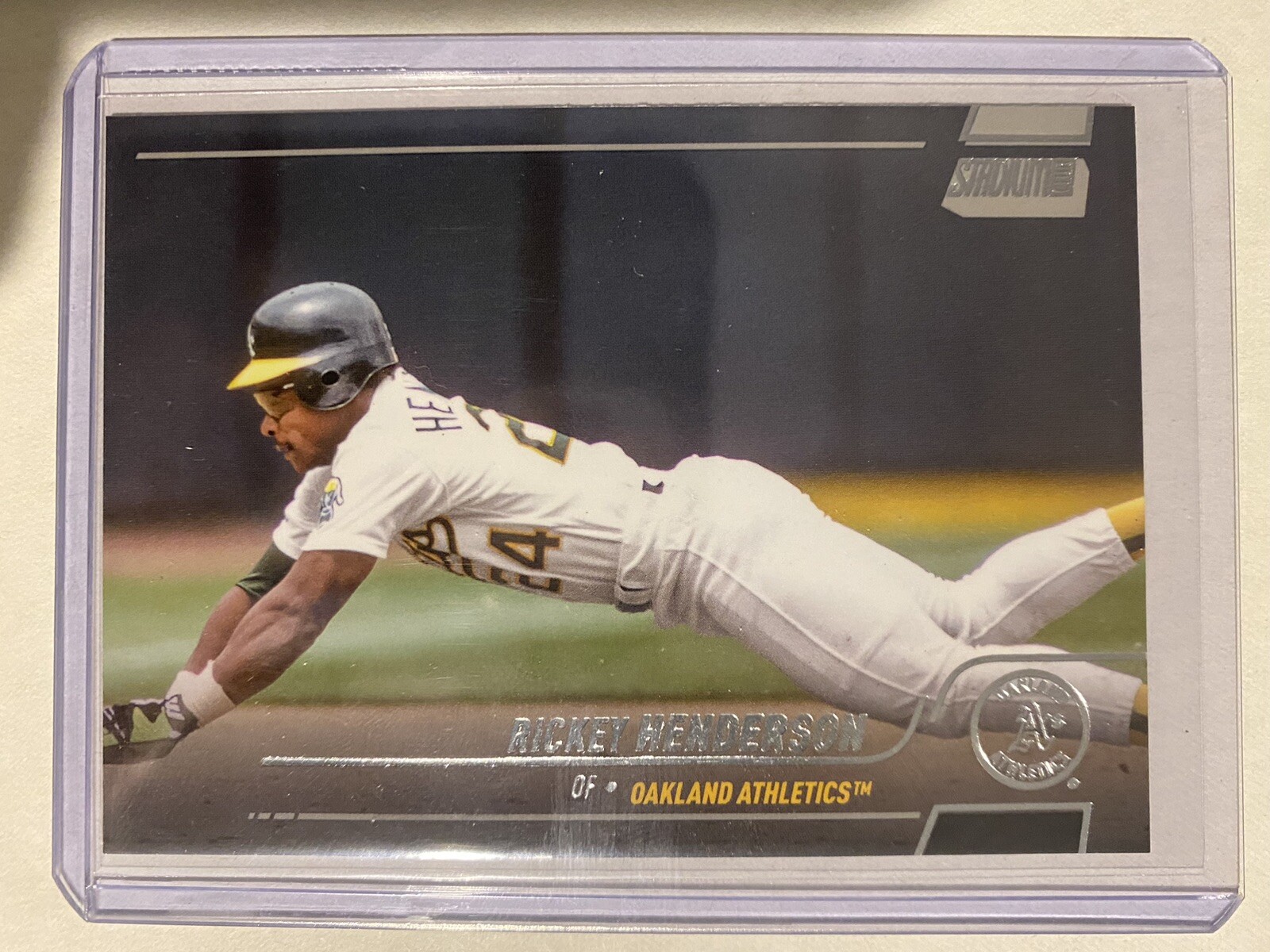 2022 Topps Stadium Club Rickey Henderson SP Image Variation Code #105