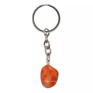 Llavero de cristal de cornalina soporte para llaves - Imagen 1 de 9