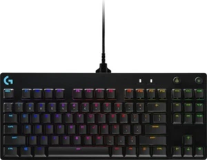 Logitech G PRO TKL Wired Mechanical GX Blue Clicky Gaming Keyboard w/ RGB - Picture 1 of 3