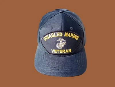 Boné de bola oficial militar dos EUA chapéu veterano com deficiência Corpo de Fuzileiros Navais dos EUA feito nos EUA - Imagem 1 de 4