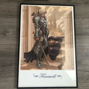 Privateer Press Warmachine Ashlynn d'Elyse Matthew Wilson Framed Art Print RARE - Picture 1 of 13