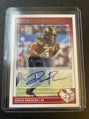 2024 Score Darius Robinson #326 RC Auto Autograph Cardinals Missouri Tigers - Image 1 of 2