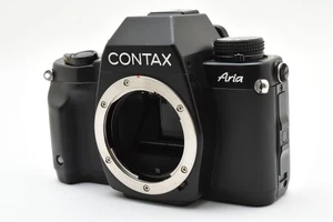 [MINT+++] No sticky !! Contax Aria 35mm SLR Film Camera Black Body From JAPAN - Picture 1 of 24