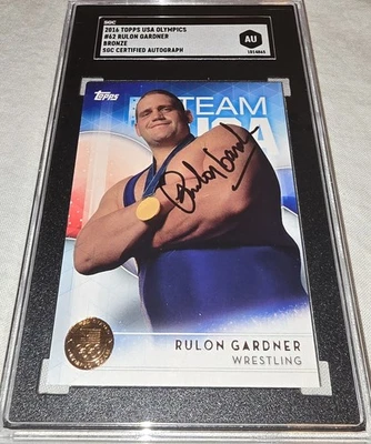 Rulon Gardner Signed 2016 Topps USA Olympics #62 AUTO SGC Authenticated - Image 1 of 4