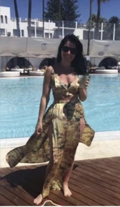 Asos Yellow Tie Dye Top And Skirt Size 10 - Picture 1 of 7
